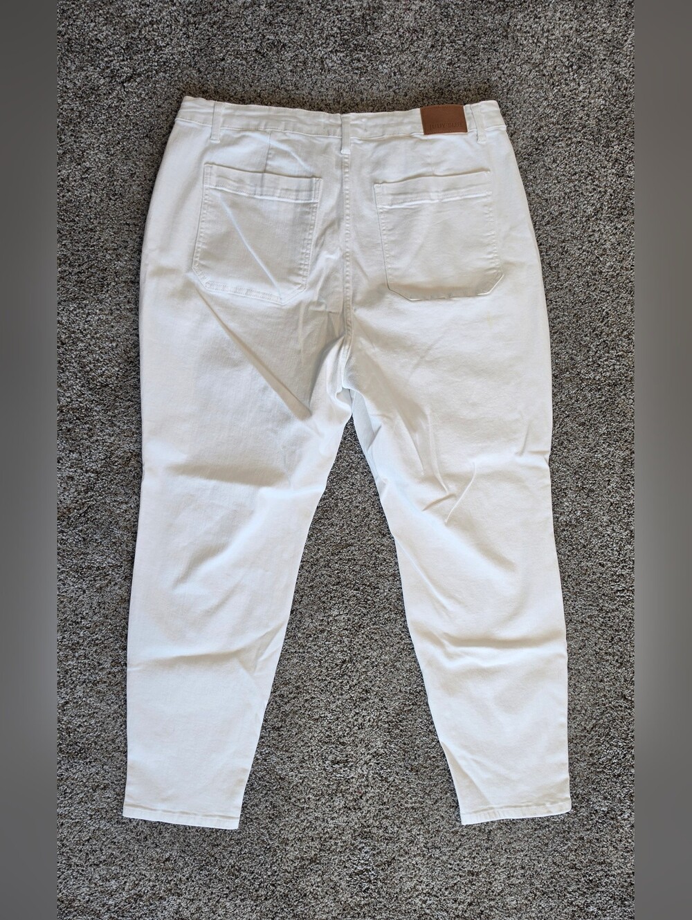 Judy Blue Joggers, White, 20W - Picture 3 of 8